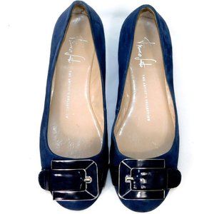 NWOT Franco Sarto Artists Collection "Jackson" Blue Suede Flats